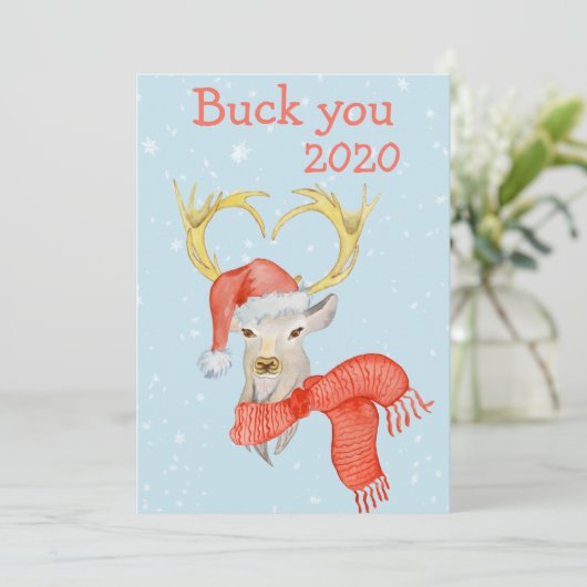 2020おもしろい年コビディアクリスマス シーズンカード (スタンド正面)