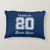 2020のクラスは個人化なります アクセントクッション (裏面)