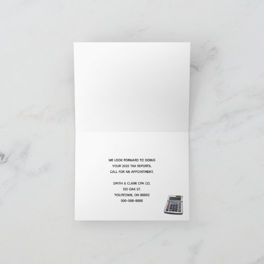 2020の1040税型枠 カード (内部)