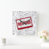 2020の1040税型枠 スクエア壁時計 (ホーム)