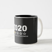 2020はおすすめしない ツートーンマグカップ (正面右)