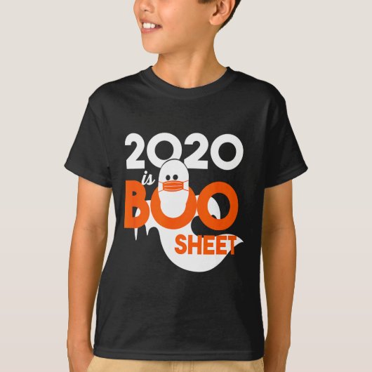 2020はお化けシート幽霊ハロウィン Tシャツ (正面)