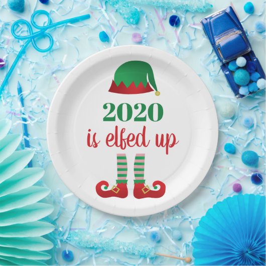 2020はクリスマス検疫おもしろいことわざを解除 ペーパープレート (パーティー)