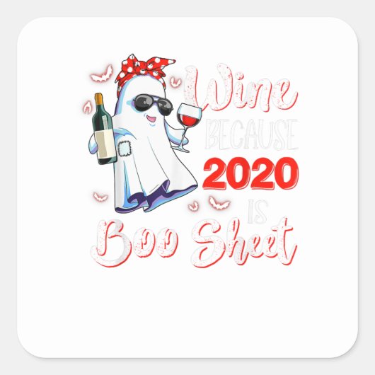 2020はブシート幽霊飲み場であるためワイン スクエアシール (正面)