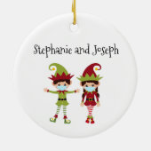 2020はCovidの顔マスクおもしろい小妖精や小人名を削除 セラミックオーナメント (裏面)