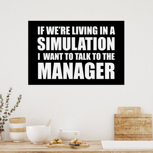 2020もし年のシミュレーションに生きていおもしろいる ポスター (キッチン)