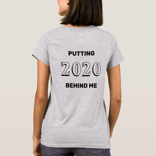 2020を後ろに Tシャツ (裏面)