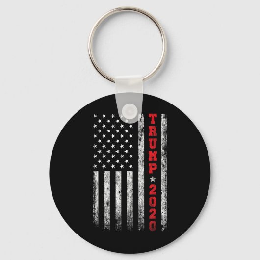 2020アメリカ国旗のヴィンテージ キーホルダー (正面)