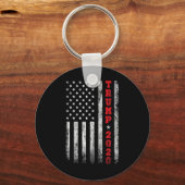 2020アメリカ国旗のヴィンテージ キーホルダー (正面)