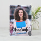 2020カスタマイズ可能な名前の大学院写真のお知らせ 招待状 (スタンド正面)