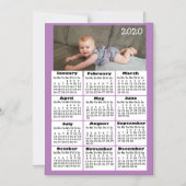 2020カスタムミニカレンダーに写真を追加 マグネット招待状 (正面)