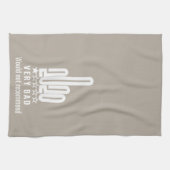 2020カスタム Middle Finger Review(中指レビュー)は推奨しない キッチンタオル (横)