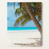 2020カレンダー写真コラージブルー プランナー手帳 (裏面)