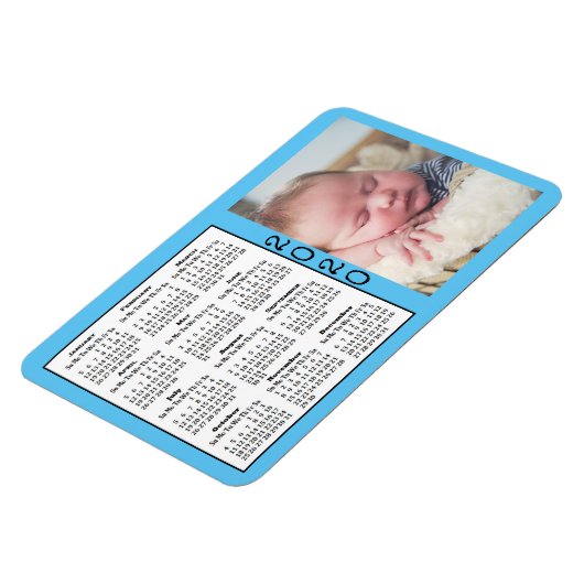 2020カレンダー磁石カスタムカラー写真磁石 マグネット (左側)