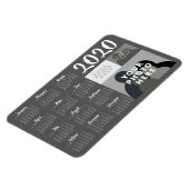 2020カレンダー磁石 – 3カスタム枚の写真 – テンプレート マグネット (左側)