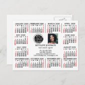 2020カレンダー(新しいバージョンの説明を参照) ポストカード (正面/裏面)