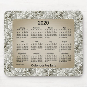 2020カレンダー(Janz Foggy Bubbles) マウスパッド
