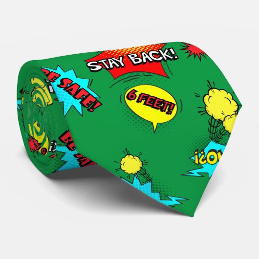 2020キープサケ漫画すごいヒーローステイバックグリーン ネクタイ (ロール)