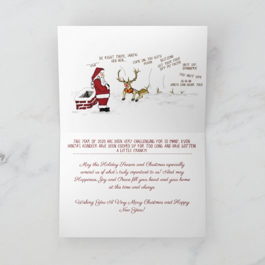 2020クリスおもしろいマスカード シーズンカード (内部)