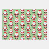 2020コビッドクリスマス顔マスクサンタ雪だるま ラッピングペーパーシート (正面)