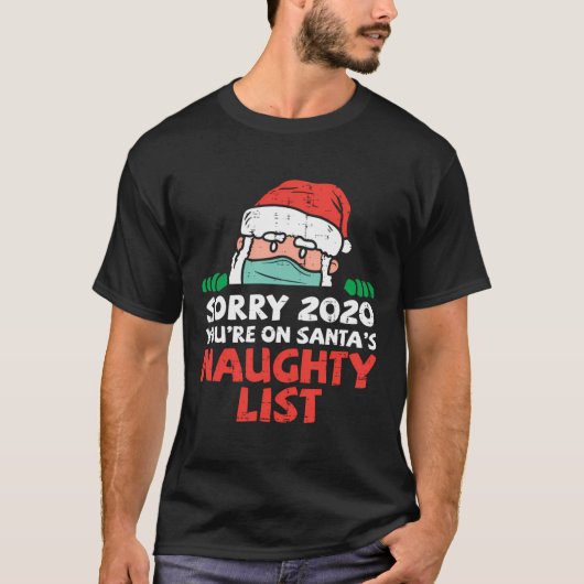 2020サンタいけなリストマスククリスマスクアラ Tシャツ (正面)