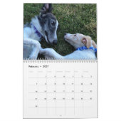 2020シルケンウィンハウンド子犬 カレンダー (2月 2027)