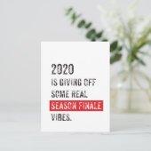 2020シーズンフィナーレのパンデミック葉書 ポストカード (スタンド正面)