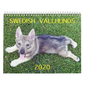 2020スウェーデン語VALLHUND CALLENDAR カレンダー