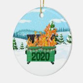 2020ダンスター火災クリスマスセラミックオーナメント セラミックオーナメント (左)