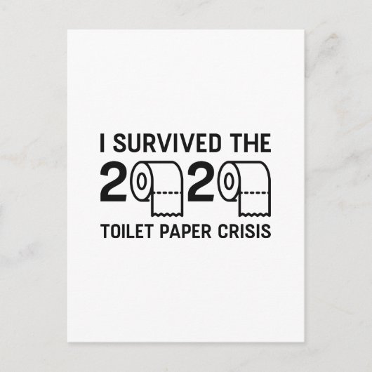 2020トイレ紙危機 ポストカード (正面)