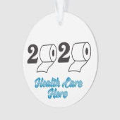 2020トイレ紙気に健康英雄の年末 オーナメント (正面)