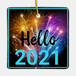2020パンデミック顔マスククリスマスニューイヤー2021 セラミックオーナメント