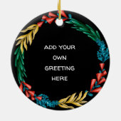 2020パーソナライズされた年おもしろい間2021年休暇 セラミックオーナメント (裏面)
