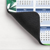 2020パーソナライズされた年の離れトロピカルカレンダー マウスパッド (コーナー)