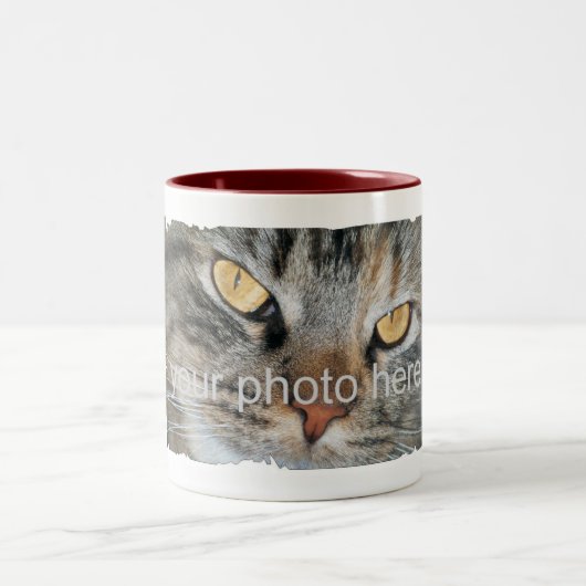 2020パーソナライズされた年写真 ツートーンマグカップ (中央)