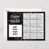 2020パーソナライズされた年末年始パーソナライズされた期 ポストカード (正面/裏面)
