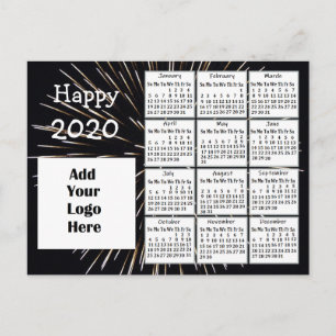 2020パーソナライズされた年末年始パーソナライズされた期 ポストカード