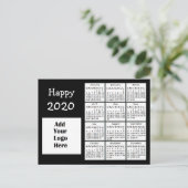 2020パーソナライズされた年末年始パーソナライズされた期 ポストカード (スタンド正面)