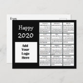 2020パーソナライズされた年末年始パーソナライズされた期 ポストカード (正面/裏面)