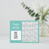 2020パーソナライズされた年末年始パーソナライズされた期 ポストカード (スタンド正面)
