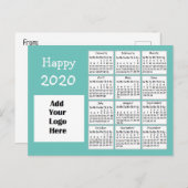 2020パーソナライズされた年末年始パーソナライズされた期 ポストカード (正面/裏面)