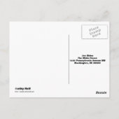 2020ビジョン 感謝の意を表します、ジョー!宛名済みポストカード ポストカード (裏面)