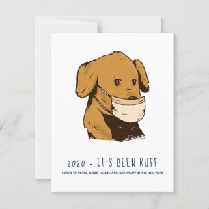 2020フェイスマスクの休日はRUFFおもしろい犬だった