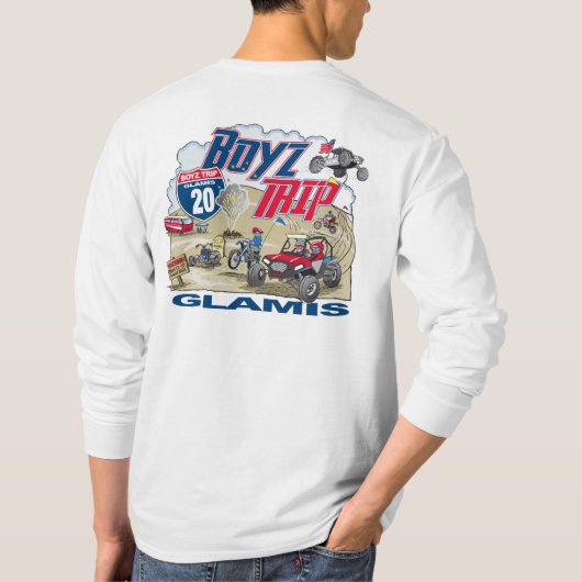 2020ボイズトリップホワイト長袖 Tシャツ (裏面)