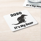 2020マイラット年 スクエアペーパーコースター (アングル)