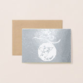 2020メタルラ中国のットイヤーラグジュアリーティングカード2 箔カード (封筒付き正面)