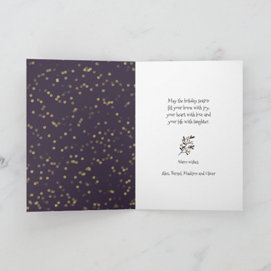 2020メリー年のクリスマス|写真 シーズンカード (内部)