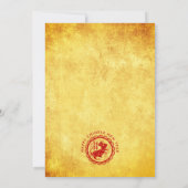 2020モダン年中国の初の金ゴールドパーティー 招待状 (裏面)