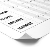 2020ランニング年カレンダー ポスター (角)