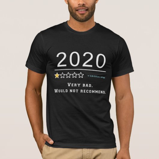 2020レビュー – 非常に悪い推奨しない Tシャツ (正面)